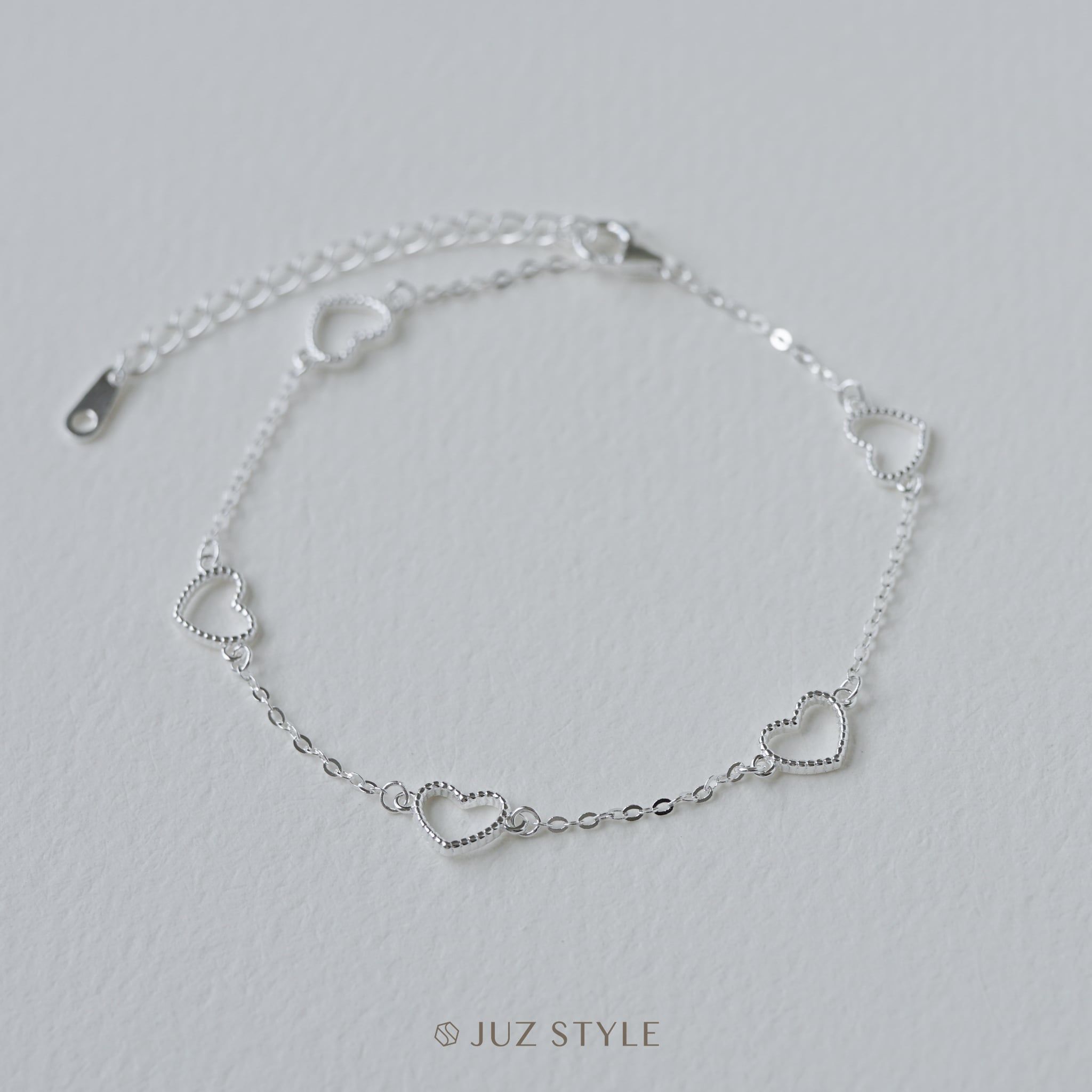  Lắc tay bạc Dotted Hearts 