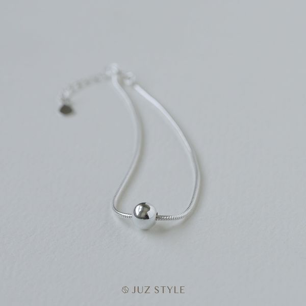  Lắc tay bạc Smooth chain with Ball 