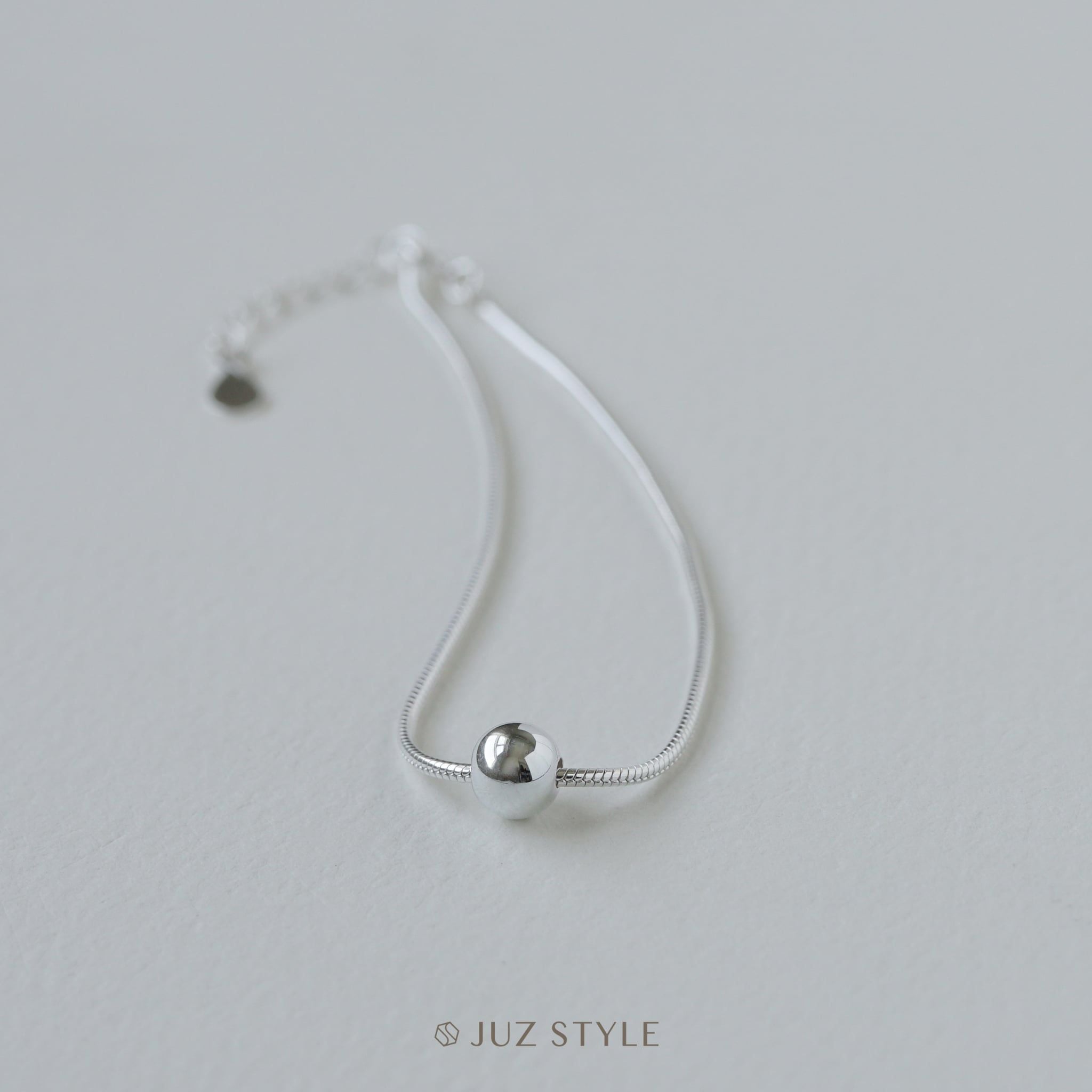  Lắc tay bạc Smooth chain with Ball 