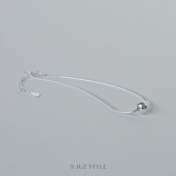  Lắc tay bạc Smooth chain with Ball 