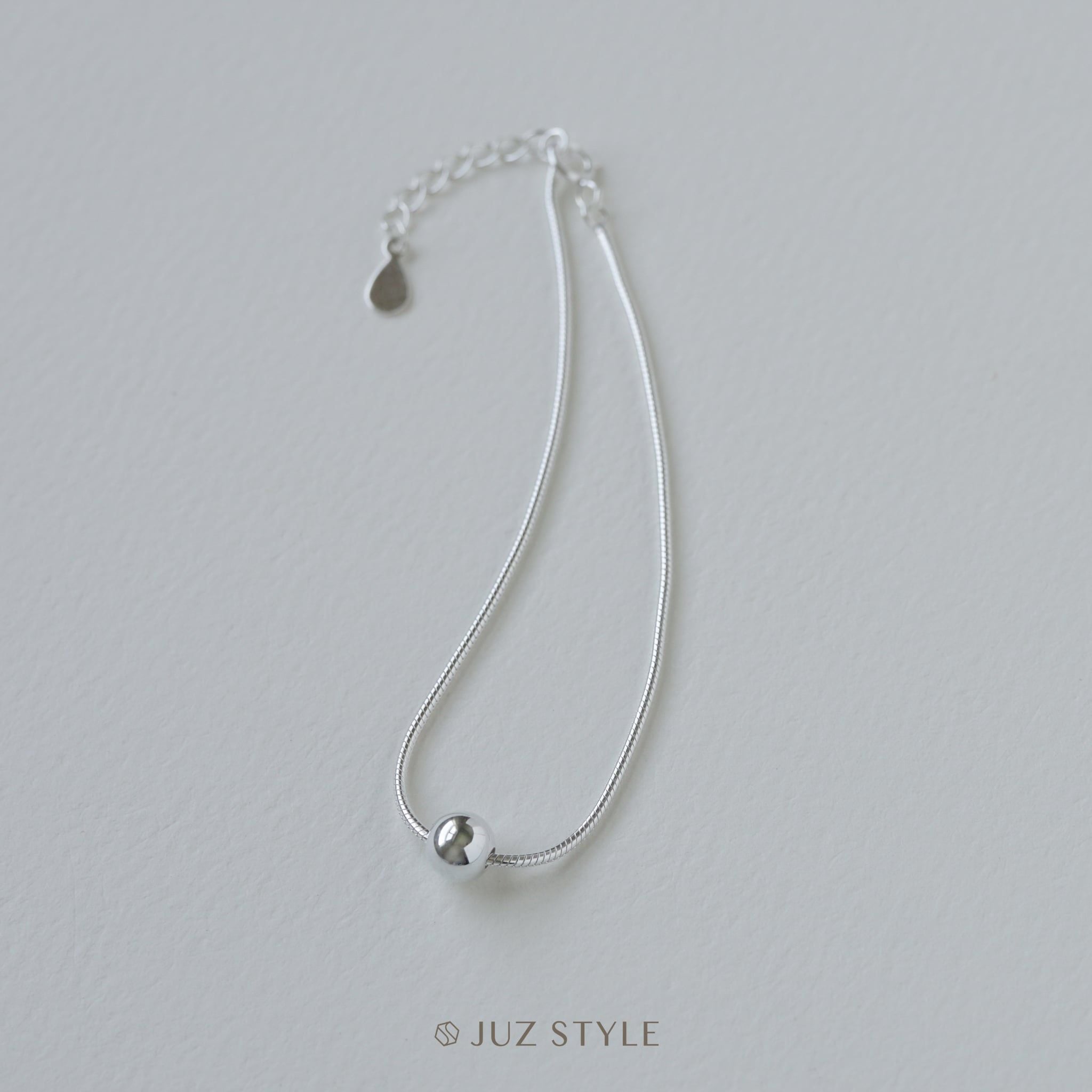  Lắc tay bạc Smooth chain with Ball 