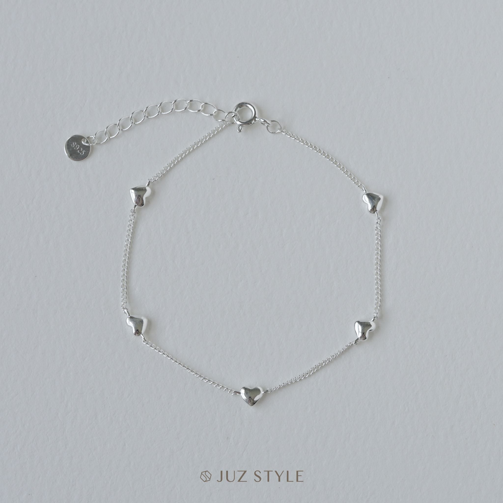  Lắc tay bạc Hearts 