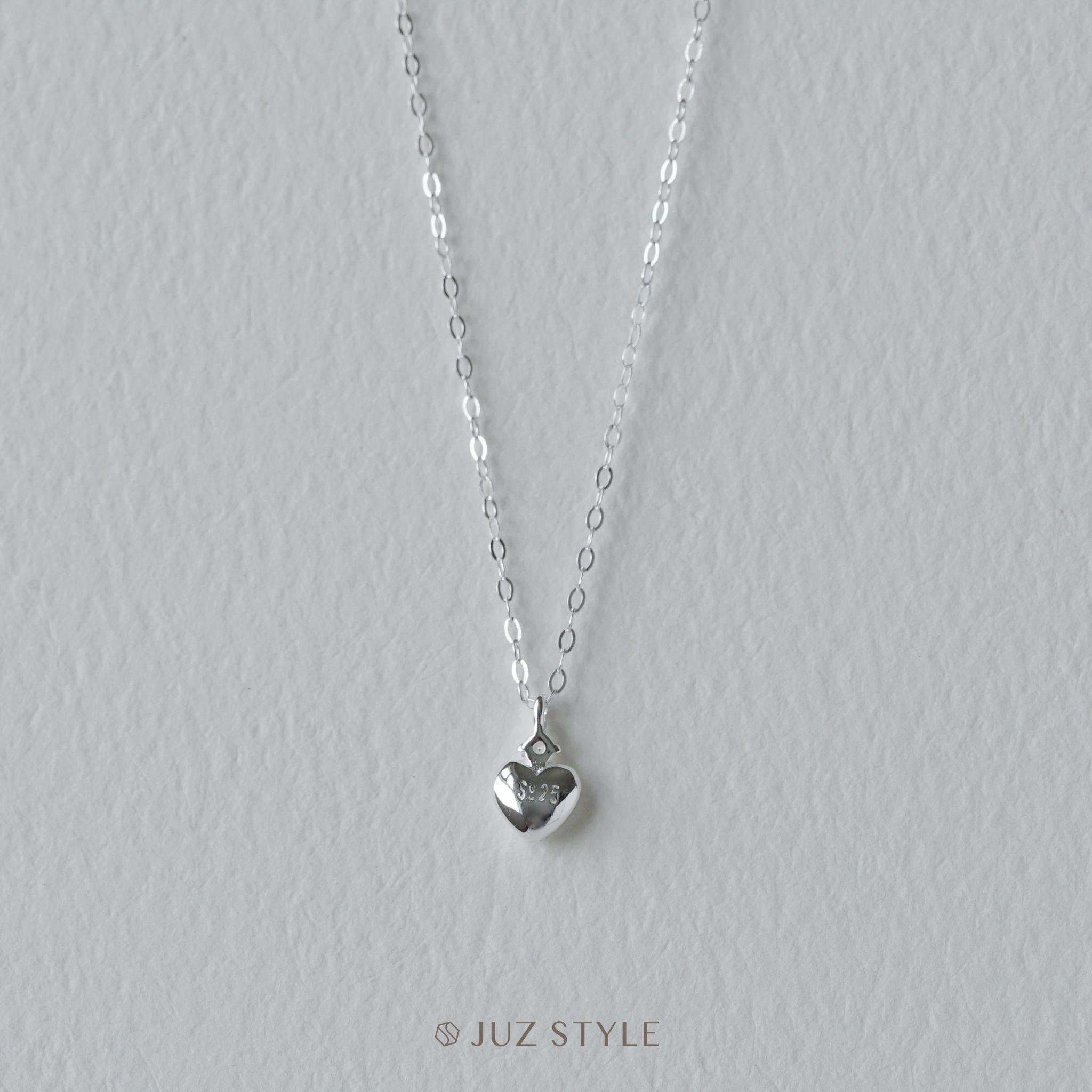  Dây chuyền bạc Heart Cz 