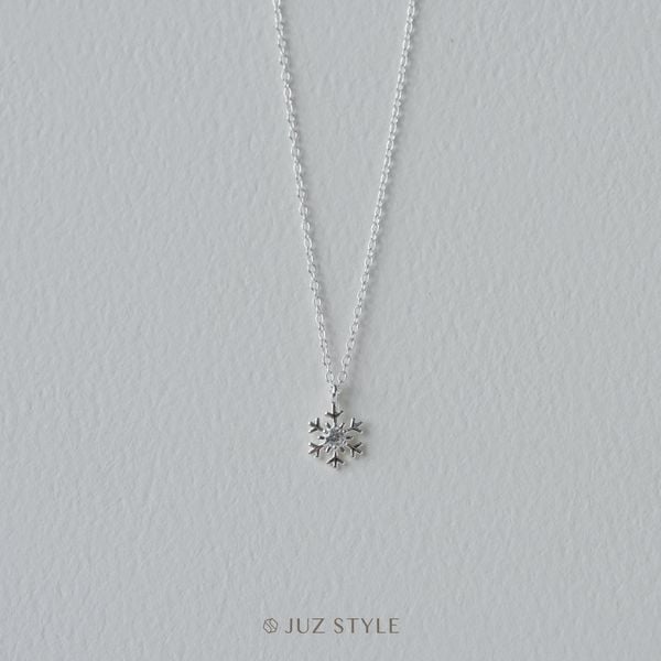  Dây chuyền bạc Snowflake Cz 