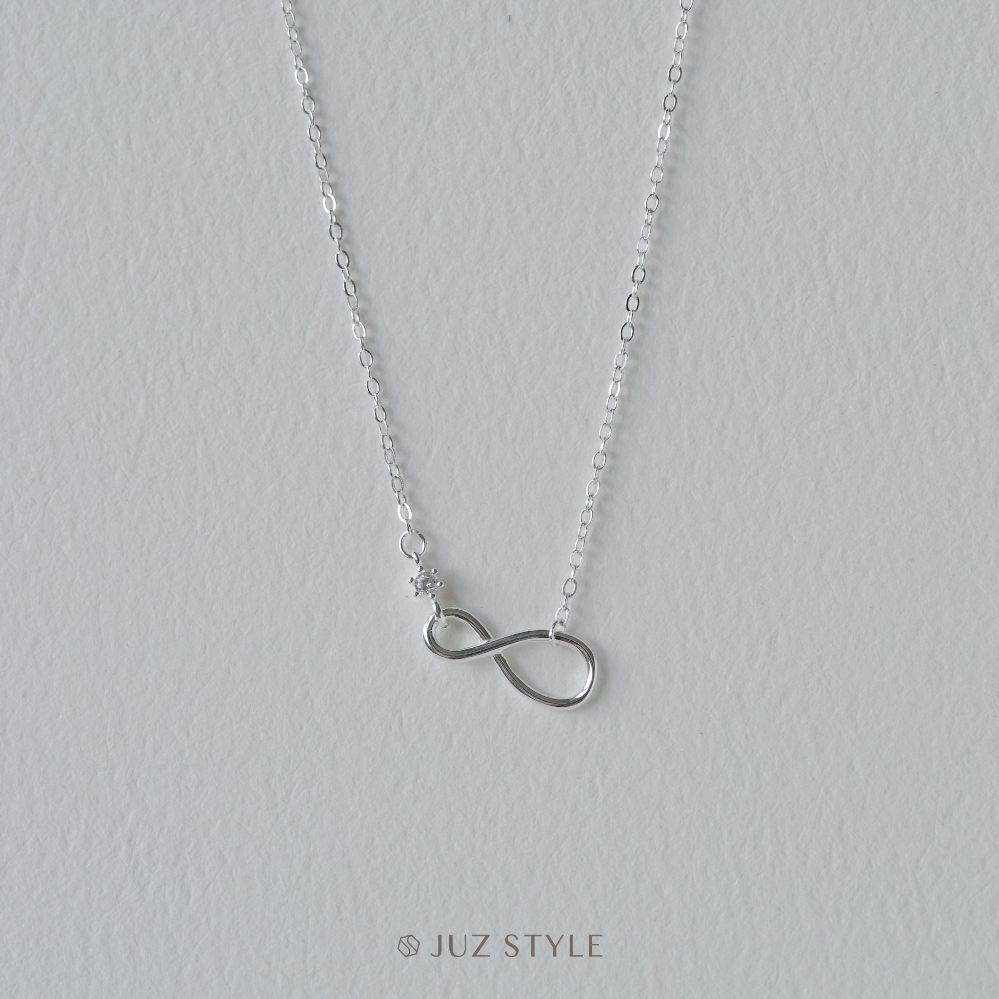  Dây chuyền bạc Infinity Cz 
