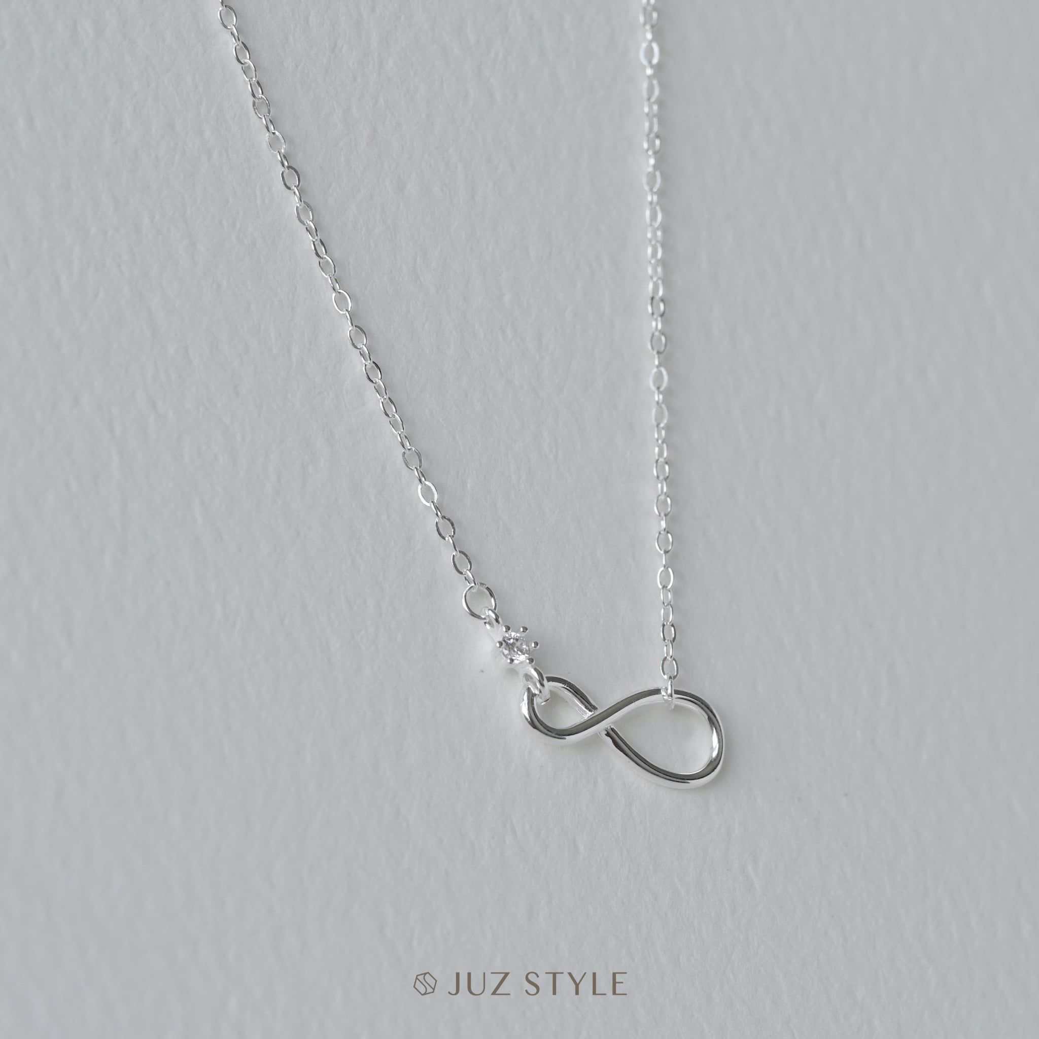  Dây chuyền bạc Infinity Cz 