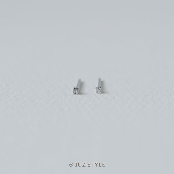  Bông tai bạc Tiny Cz 