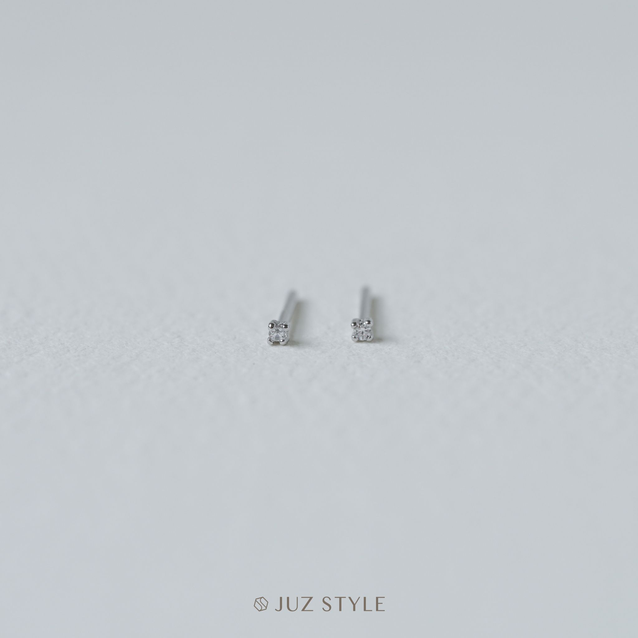  Bông tai bạc Tiny Cz 