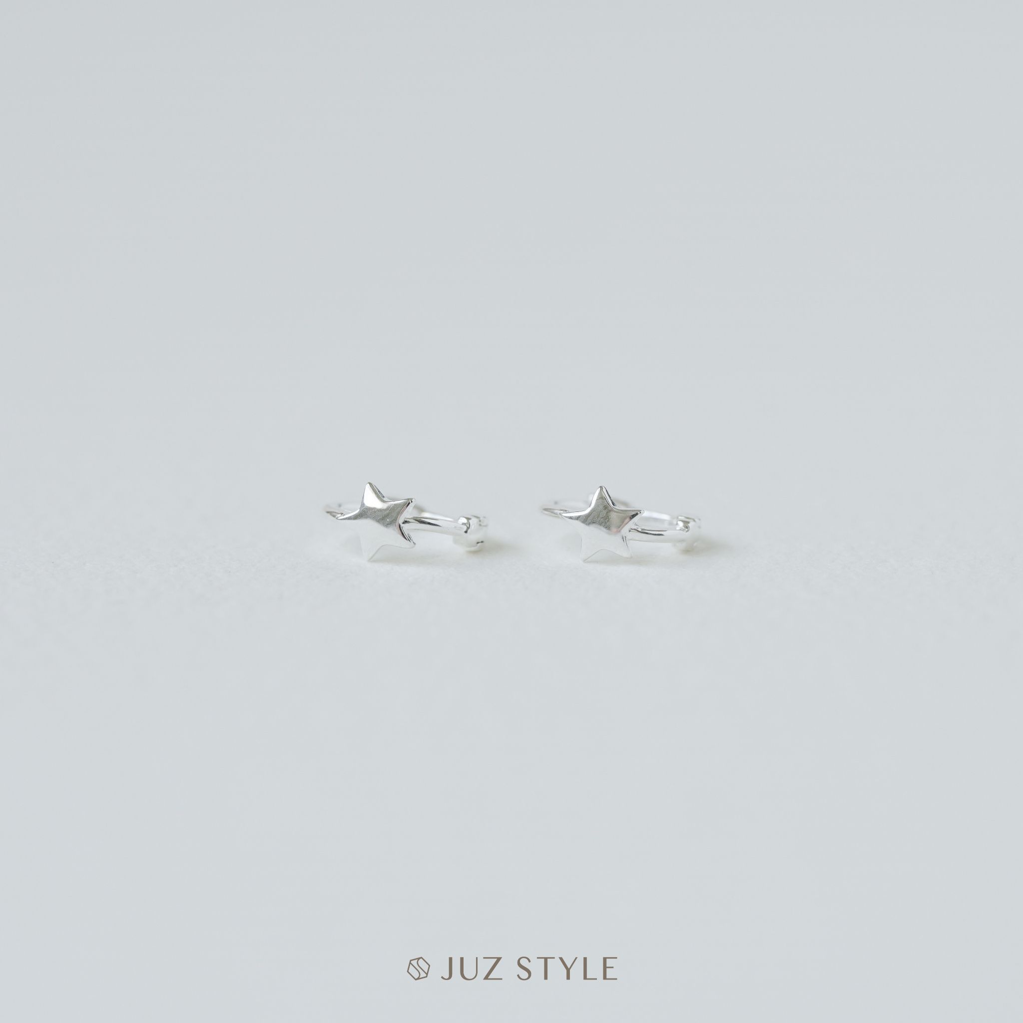  Bông tai bạc Tiny star Hoop 
