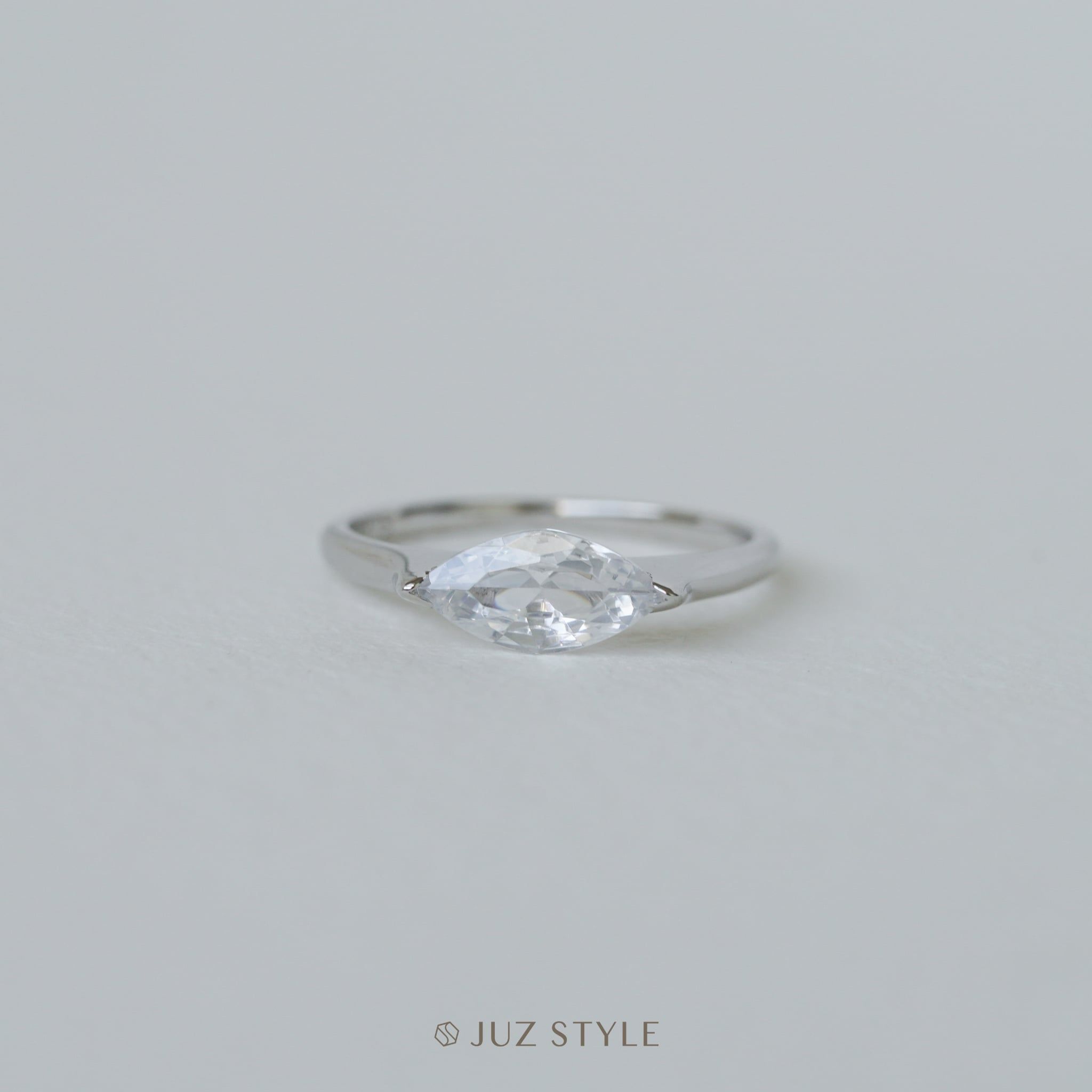  Nhẫn bạc Marquise Cz 