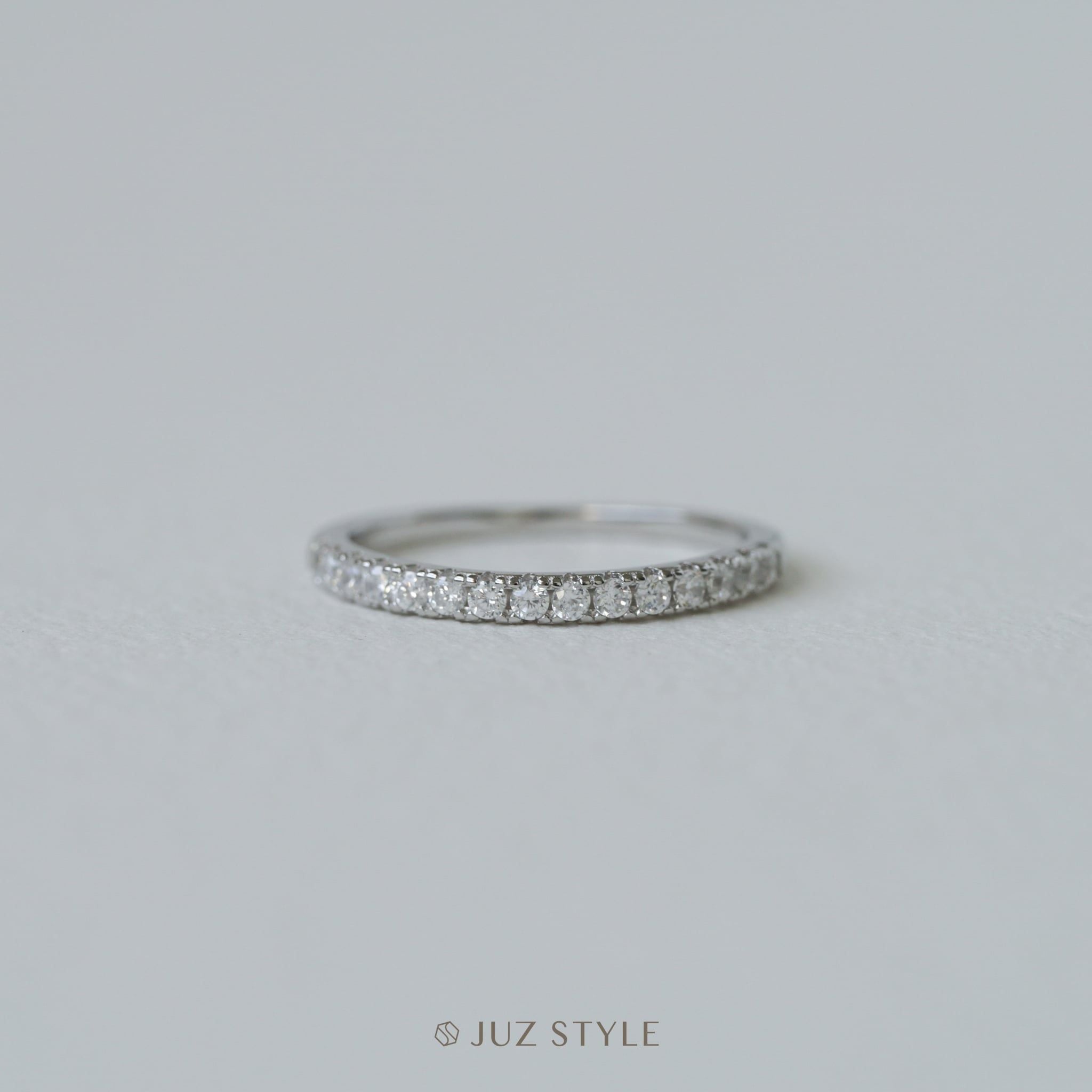  Nhẫn bạc Half Eternity 