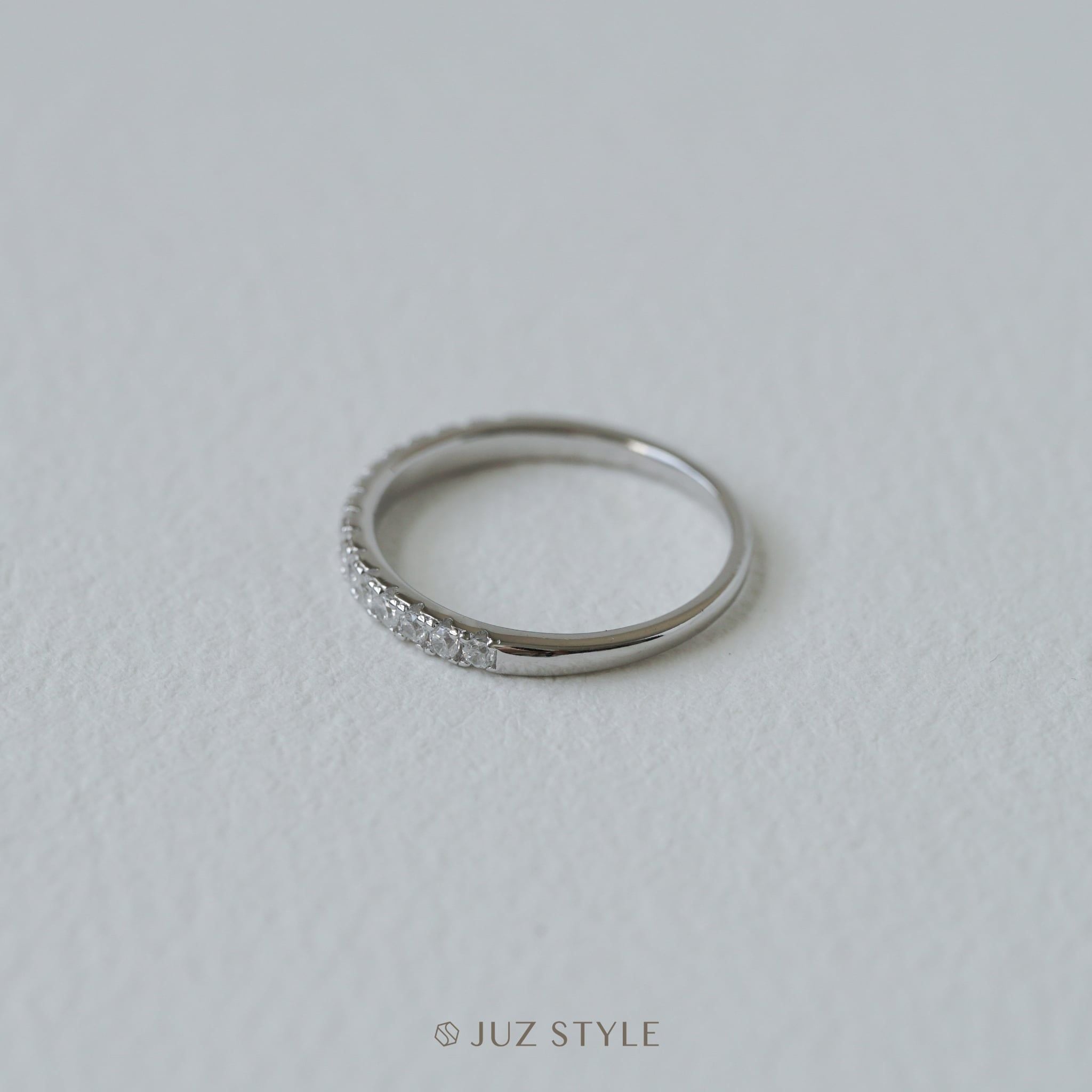  Nhẫn bạc Half Eternity 