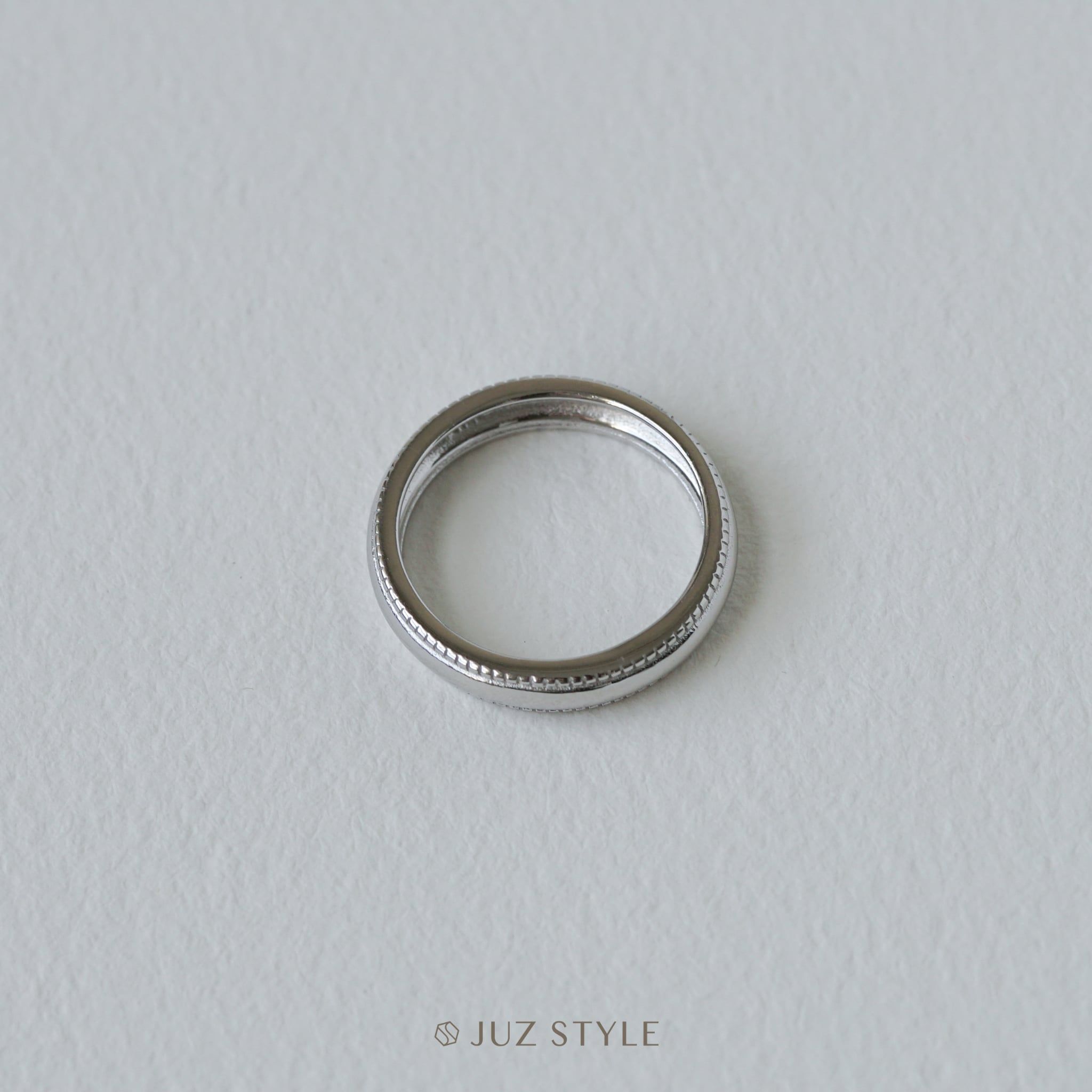  Nhẫn bạc Milgrain 