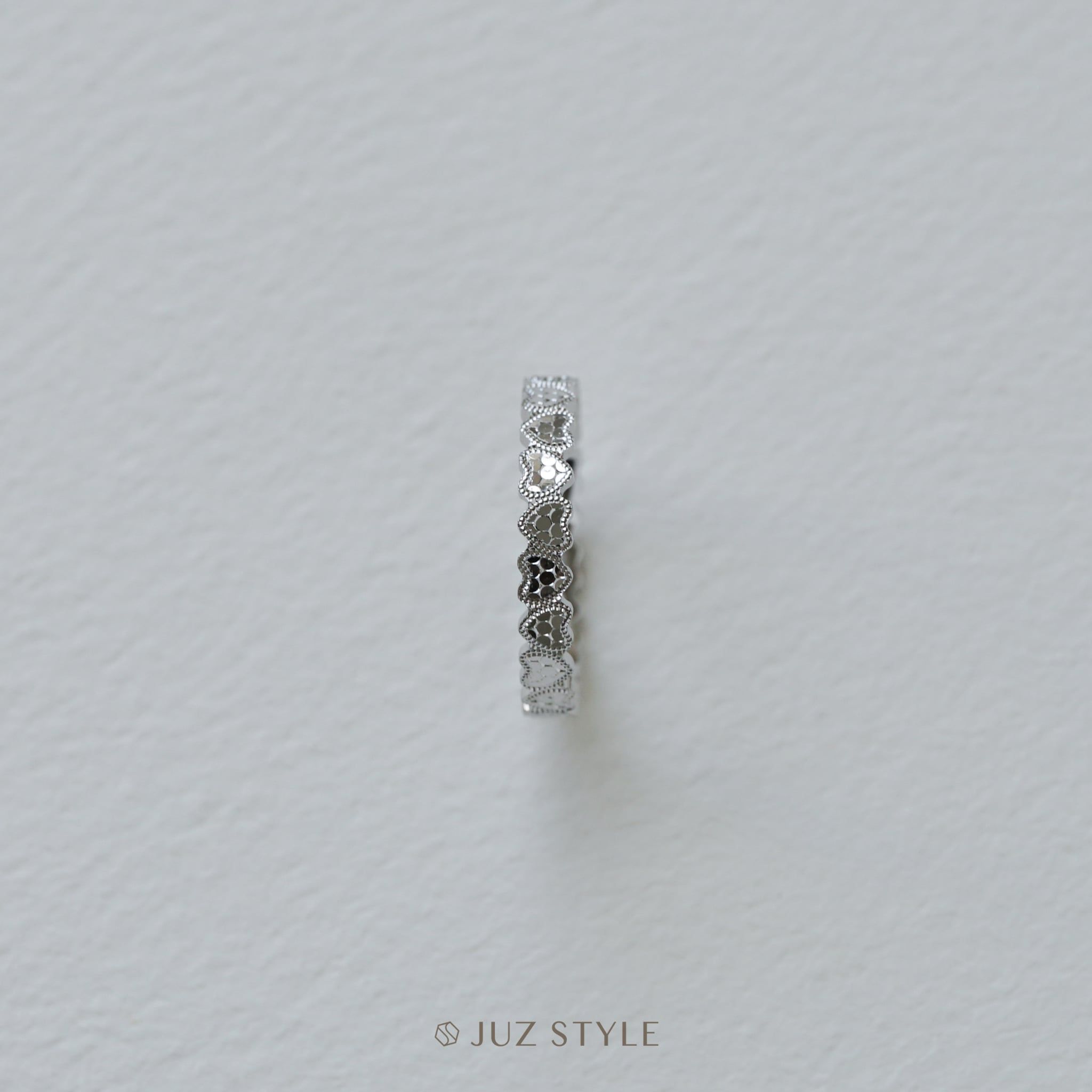  Nhẫn bạc Heart cutting 