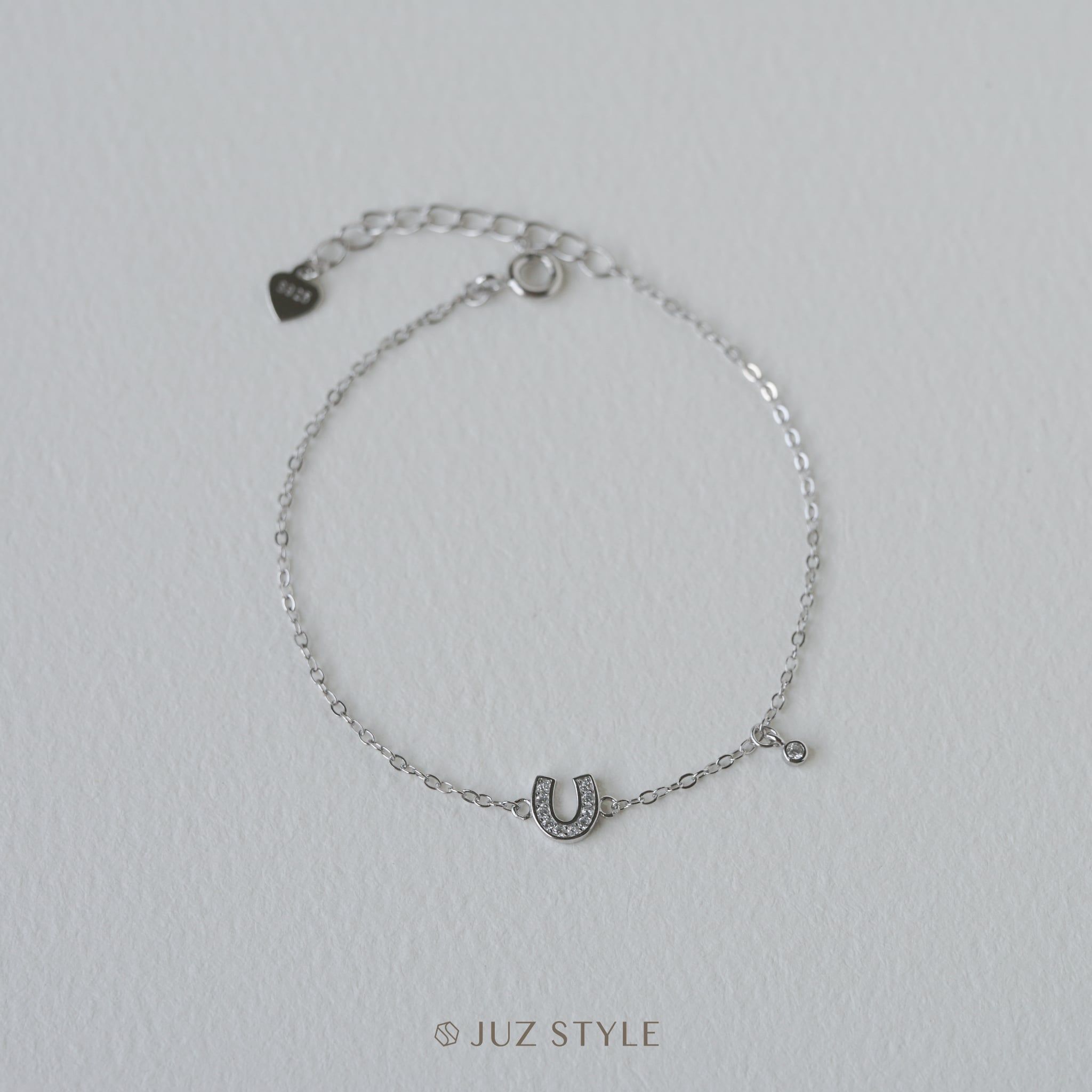  Lắc tay bạc Lucky horseshoe 