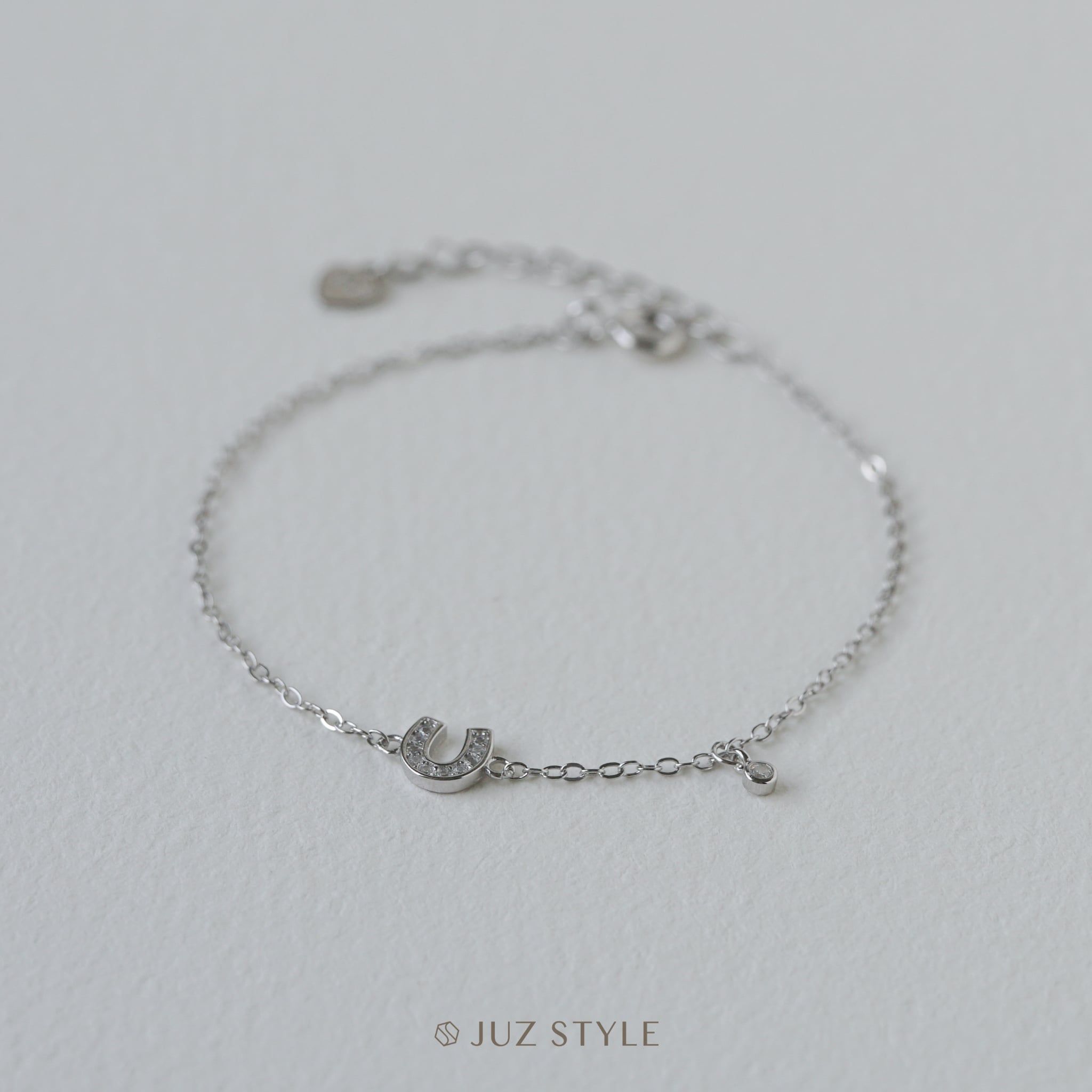  Lắc tay bạc Lucky horseshoe 
