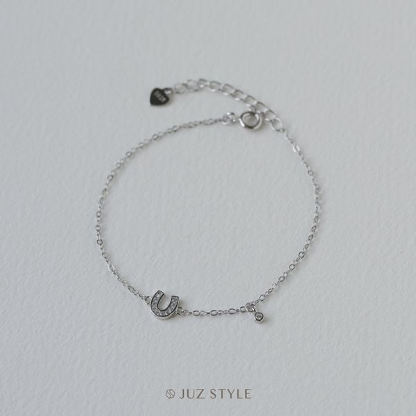  Lắc tay bạc Lucky horseshoe 
