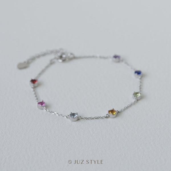  Lắc tay bạc Rainbow 