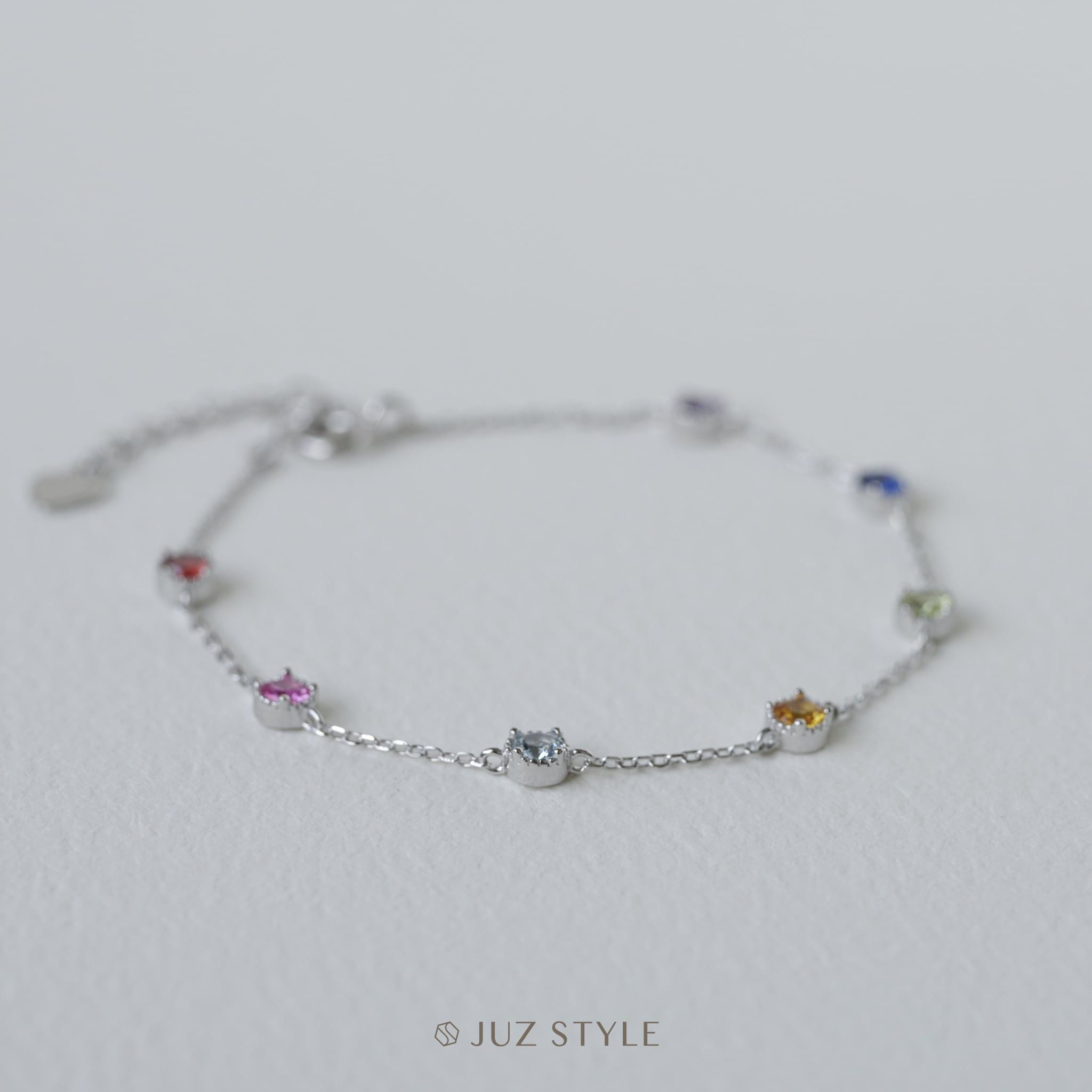  Lắc tay bạc Rainbow 