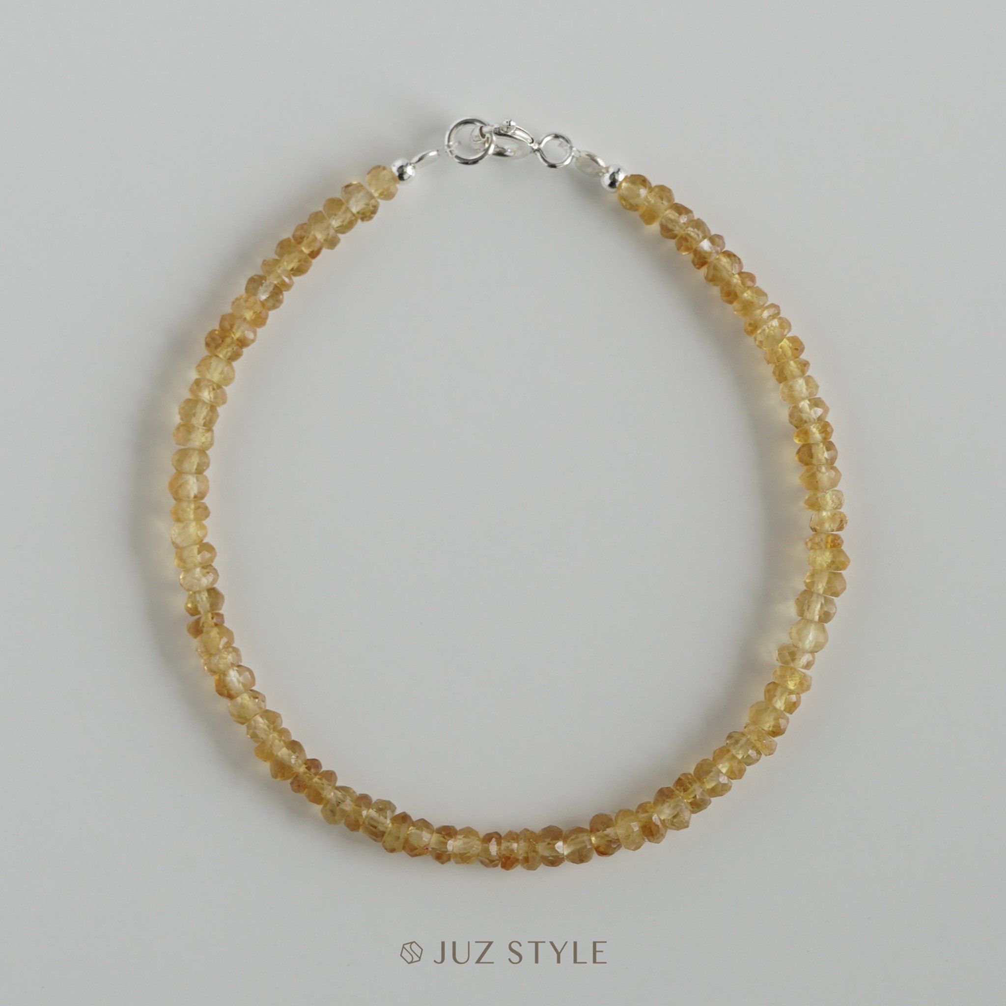  Vòng tay đá Citrine 3~3.5mm 