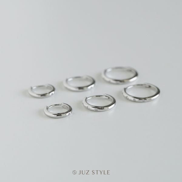  Bông tai bạc Cz hoop 