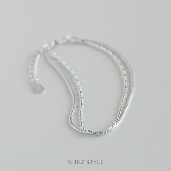  Lắc tay bạc two-chain 