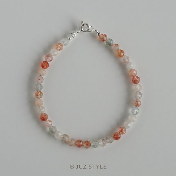  Vòng tay đá Arusha Sunstone facet 4mm 