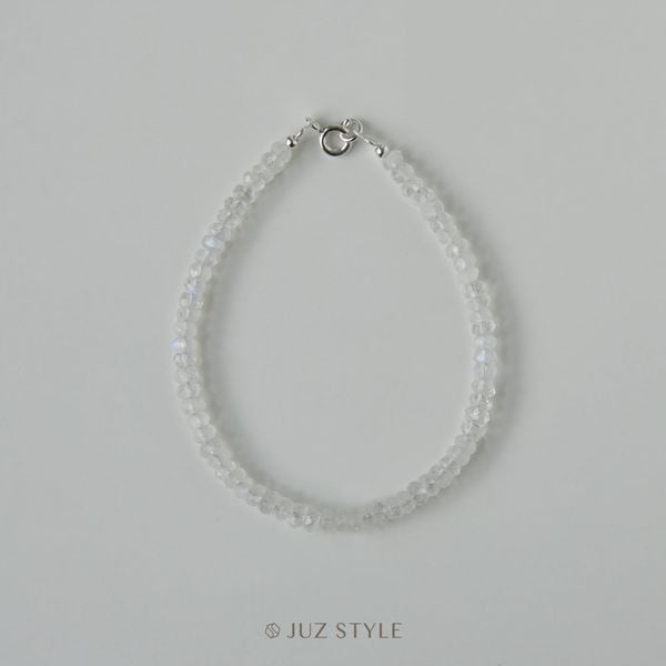  Vòng tay đá Rainbow moonstone 3.3~3.6mm 