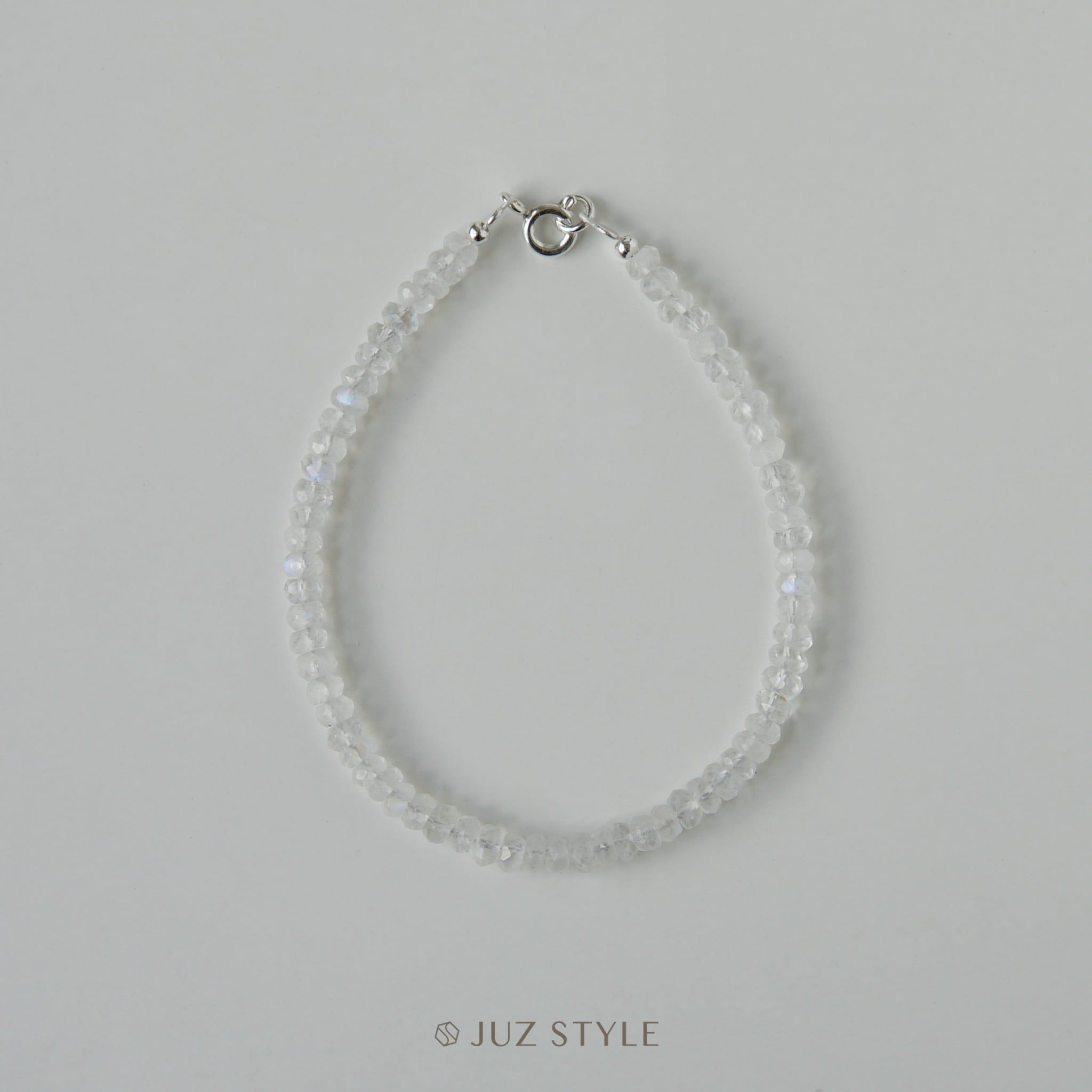  Vòng tay đá Rainbow moonstone 3.3~3.6mm 