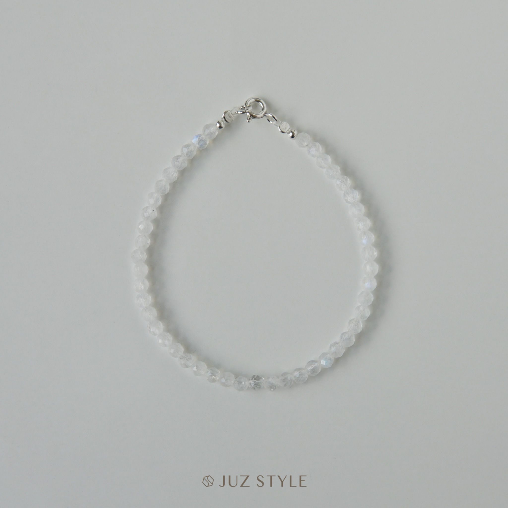  Vòng tay đá Rainbow moonstone 3.3mm 
