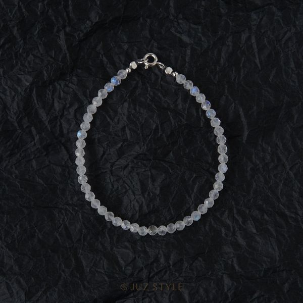  Vòng tay đá Rainbow moonstone 3.3mm 