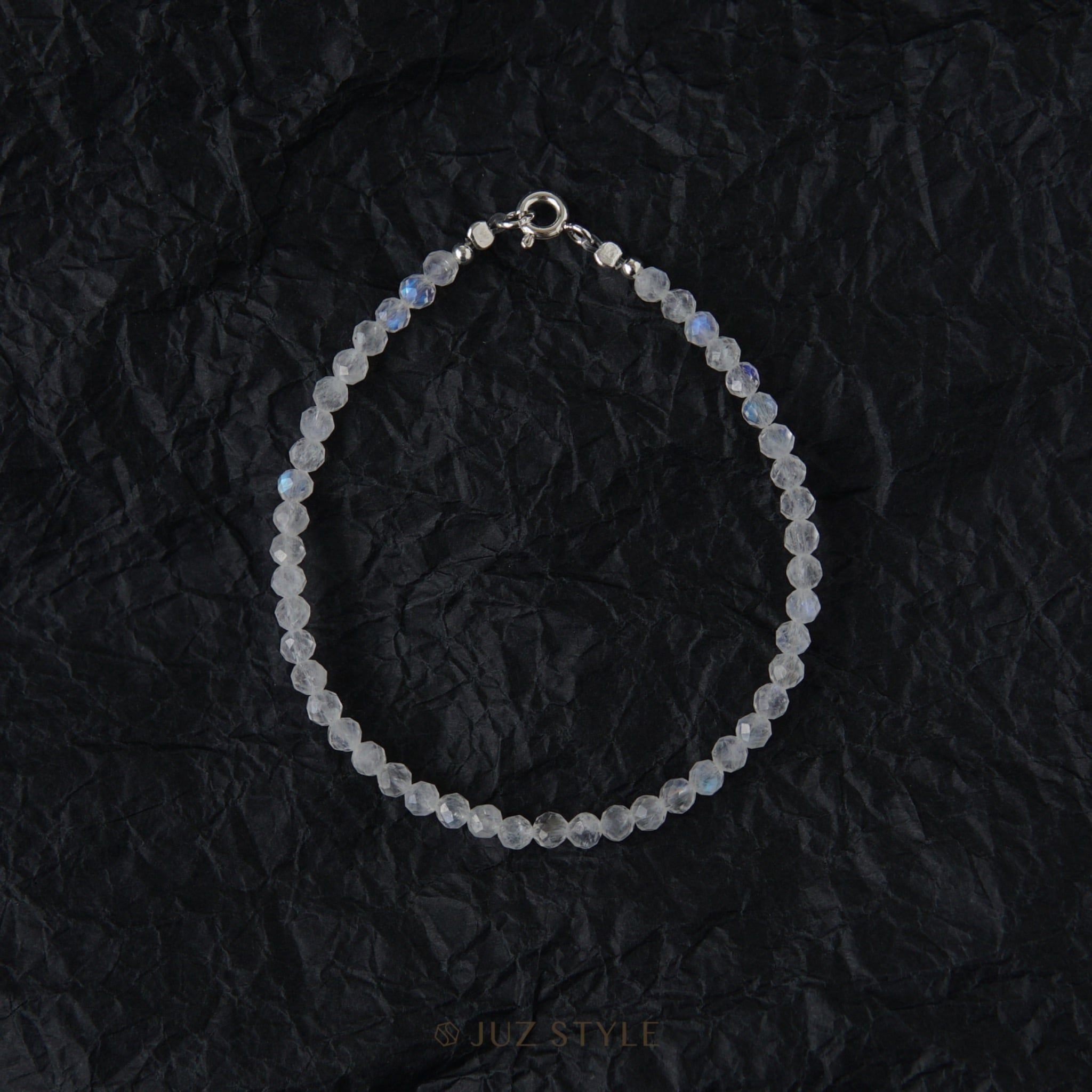  Vòng tay đá Rainbow moonstone 3.3mm 