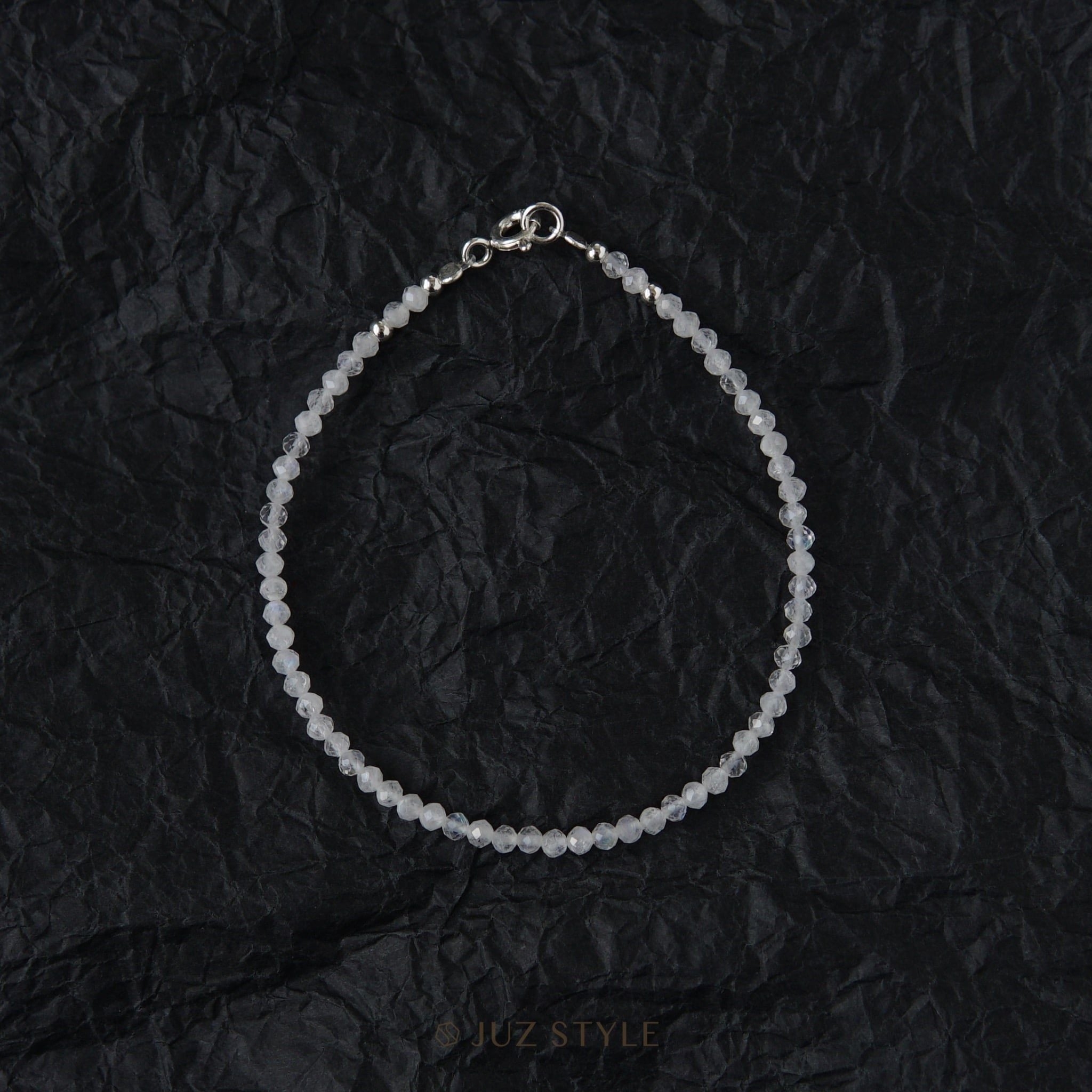  Vòng tay đá Rainbow moonstone 2.5mm 