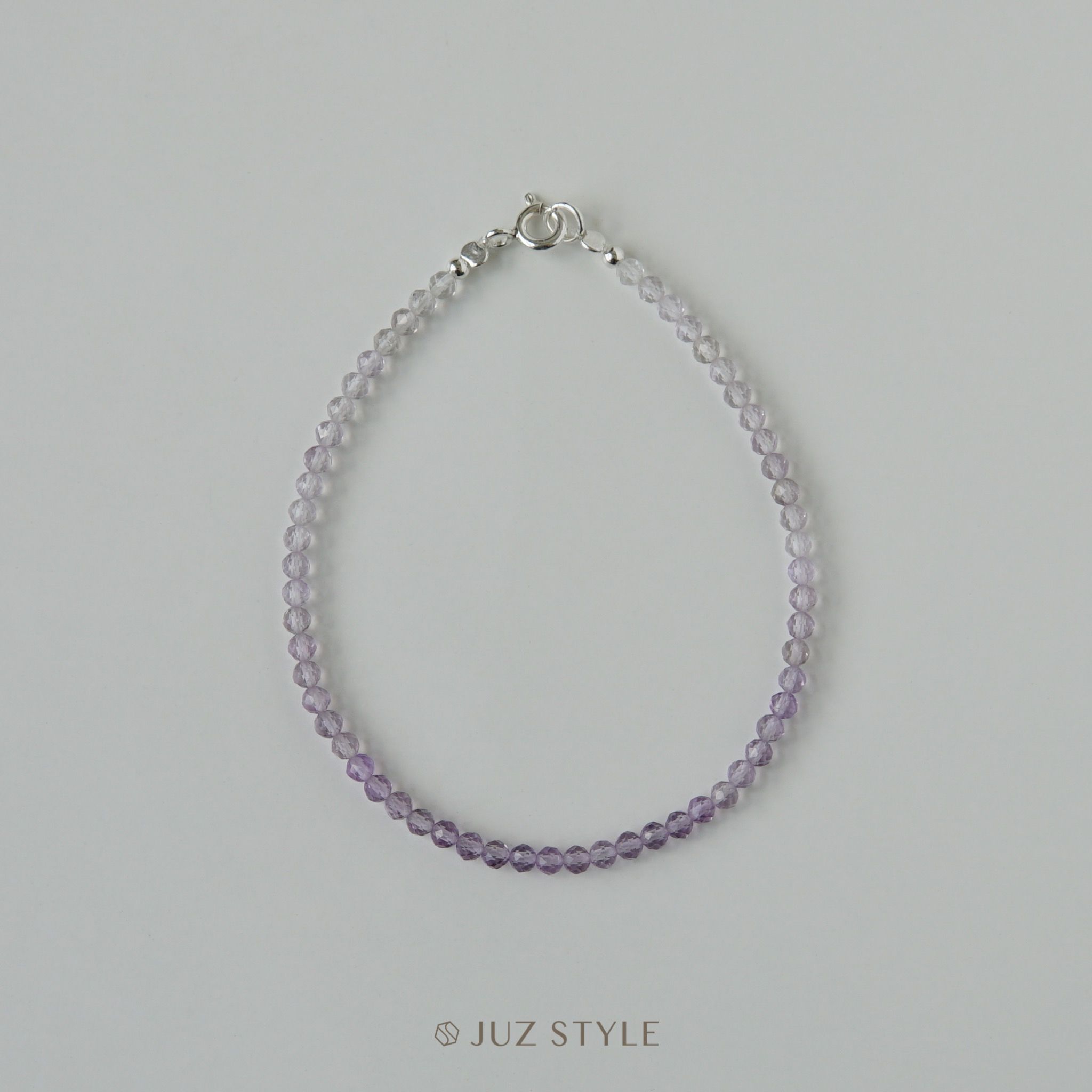  Vòng tay đá Ombré Amethyst 2.6mm 