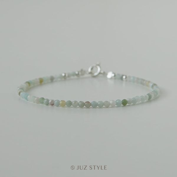  Vòng tay đá Amazonite (Thiên hà) 2.2mm 