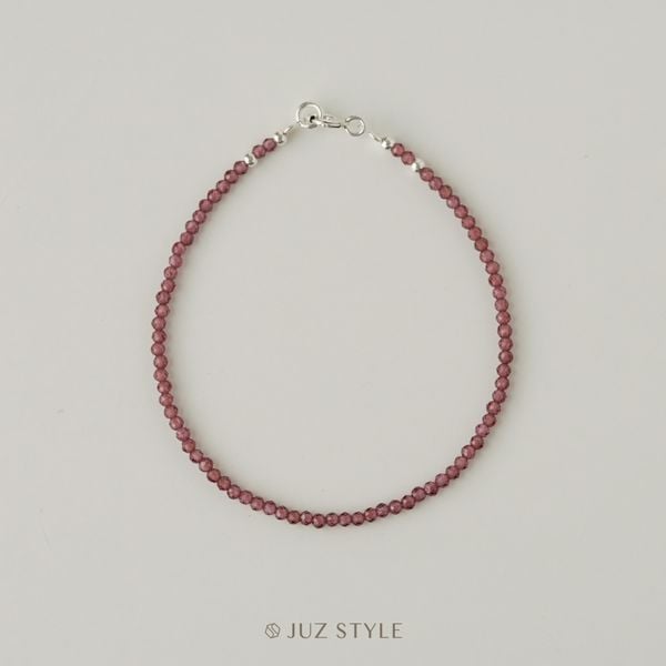 Vòng tay đá Garnet 2.1mm 