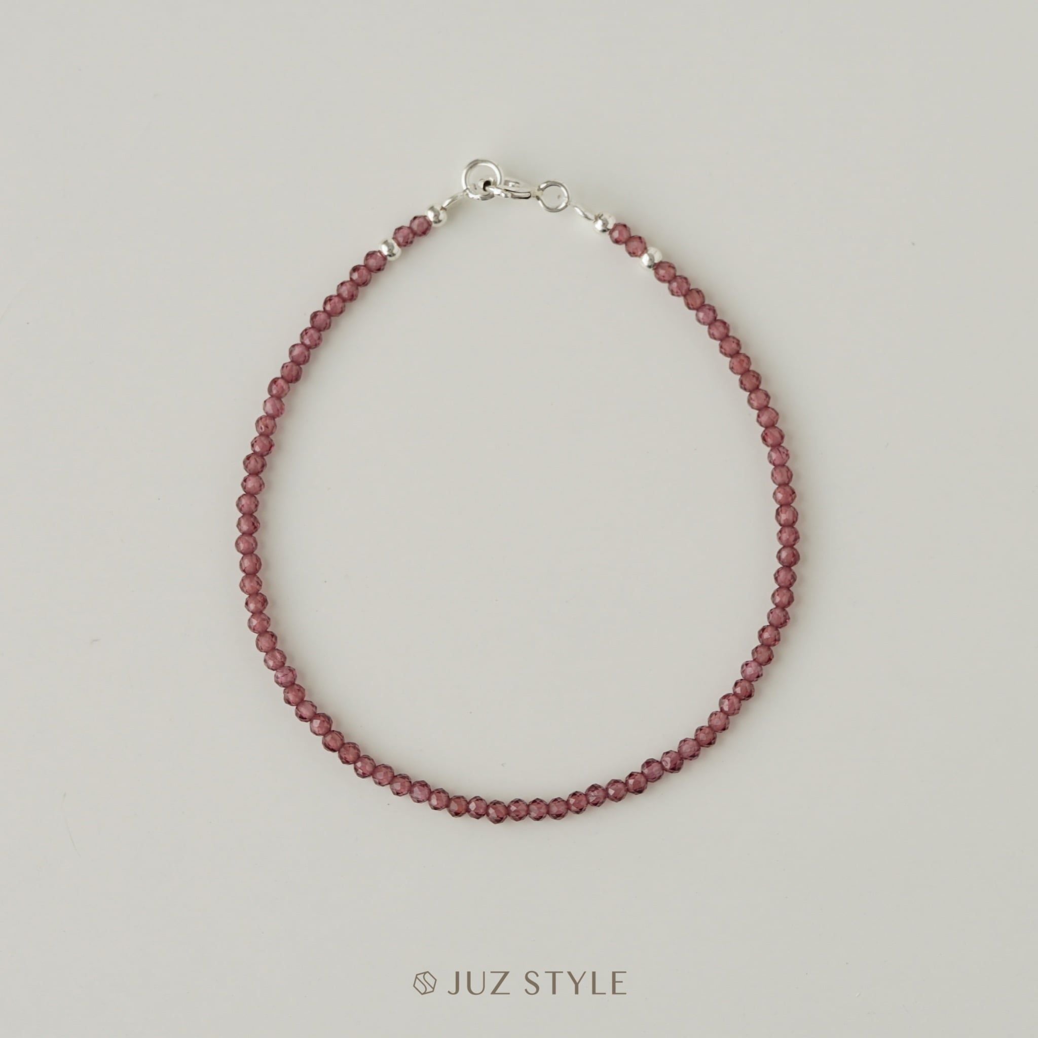  Vòng tay đá Garnet 2.1mm 