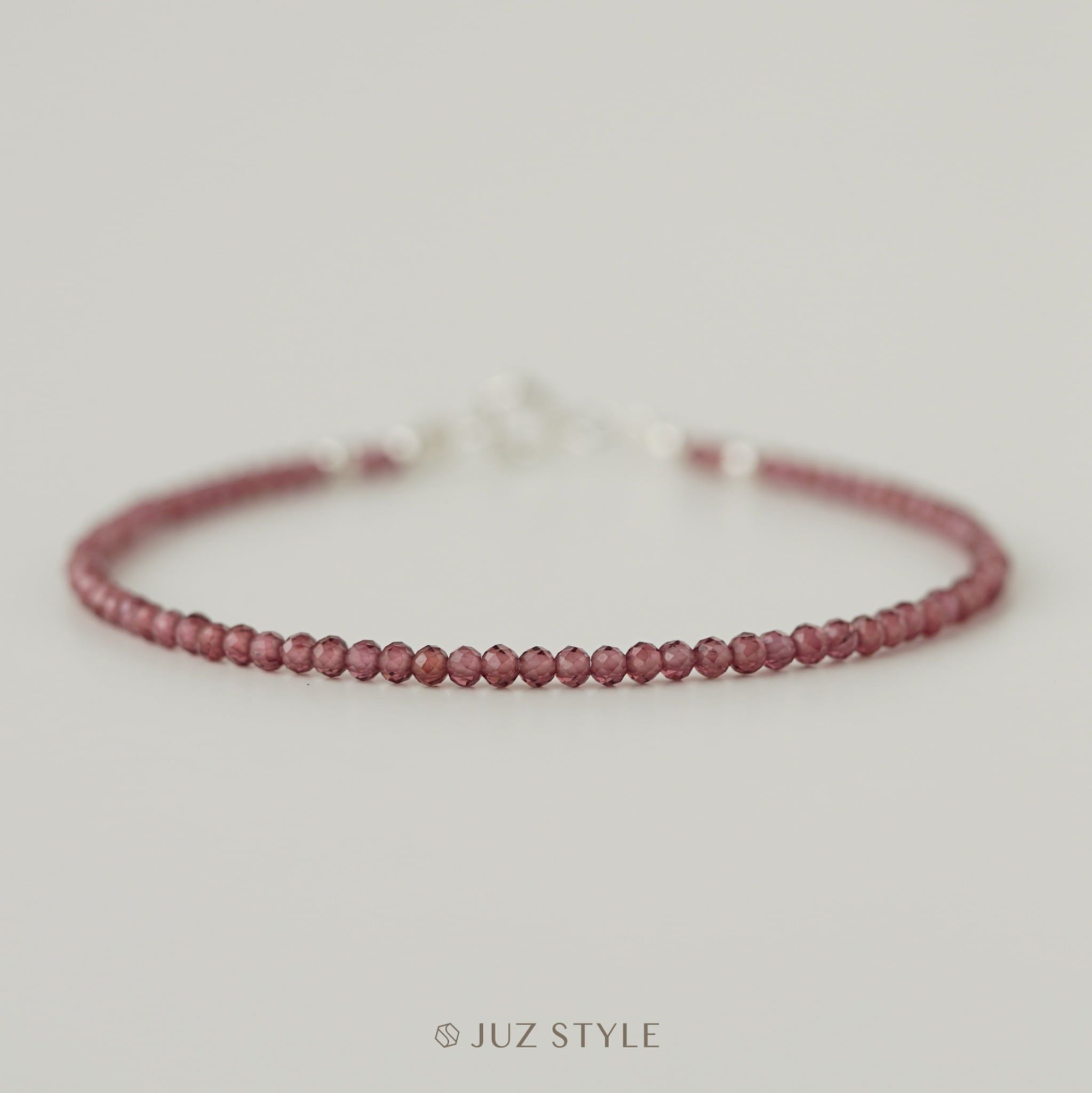  Vòng tay đá Garnet 2.1mm 
