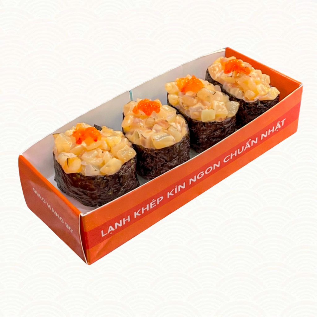 Gunkan Sò Điệp Sốt Mentaiko