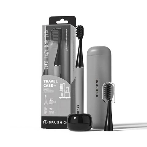 Bàn chải điện Mipow (USA) i4 Ultra Slim Travel Case & Ceramic Holde CI900S-J-VER2 Charcoal Gray