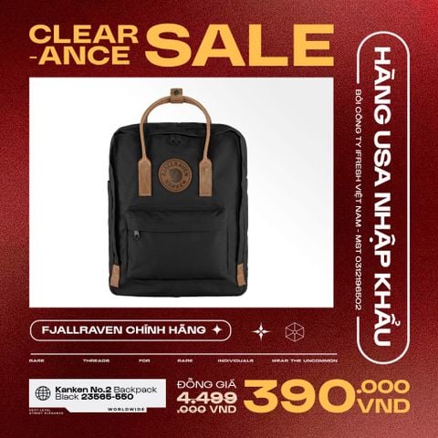 Kanken No.2 Backpack Black 23565-550