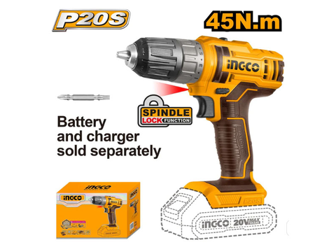 Máy Khoan Pin 20V – 52Nm INGCO CDLI204531 (Không Kèm Pin & Sạc)