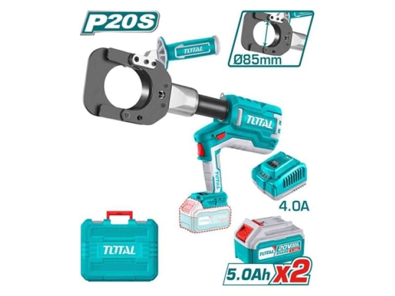 Máy cắt cáp thủy lực dùng pin LithiumIon 20V Total TRCLI2005 (2 pin 5.0Ah & 1 Sạc) - hình ảnh sản phẩm thực tế 1