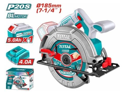 Máy cưa đĩa dùng pin 20V Total TSLI18513 (1 Pin 5.0Ah, 1 Sạc)