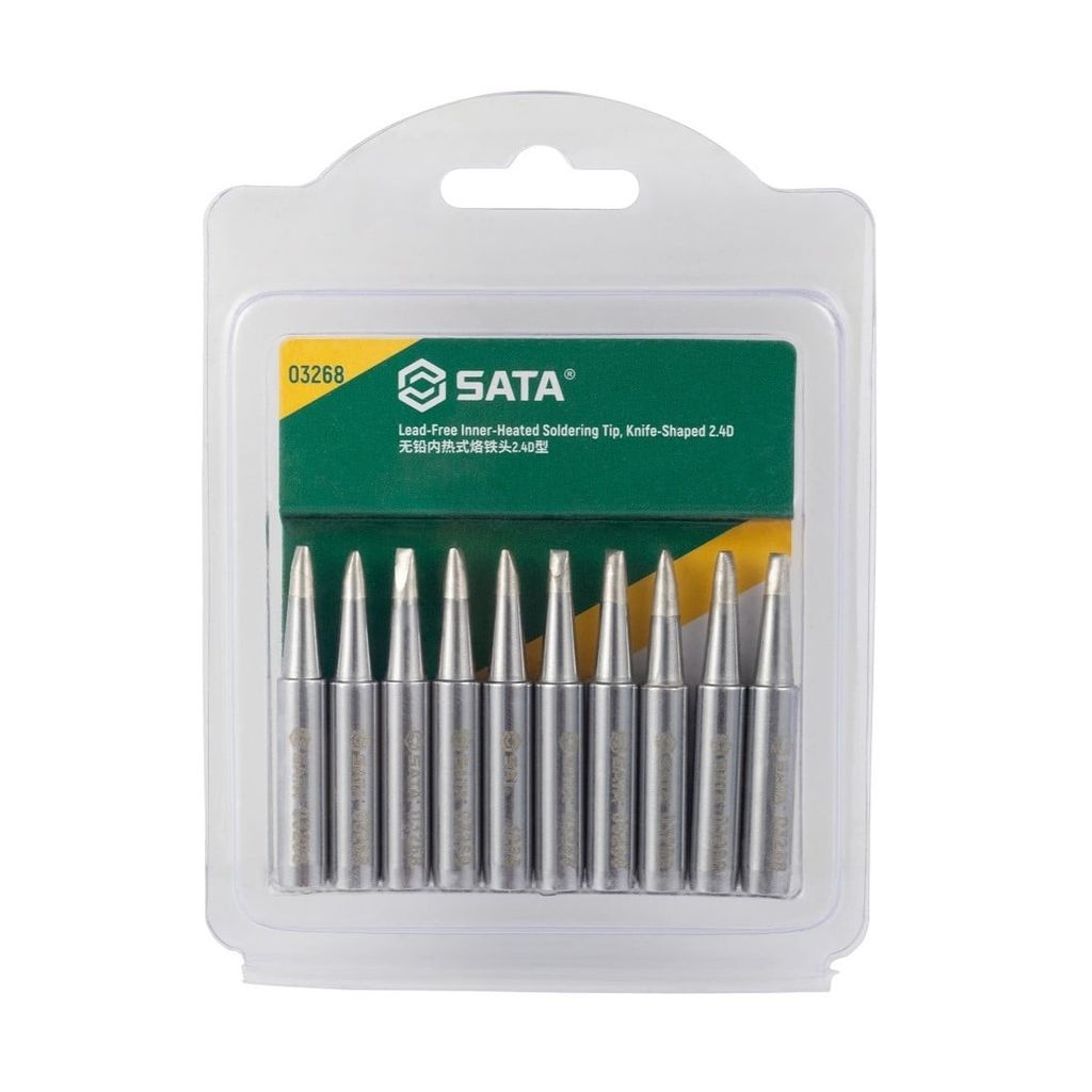 Mũi Hàn Không Chì Đầu Dẹp Sata 03268 2.4D Chính Hãng - hình ảnh sản phẩm thực tế 1