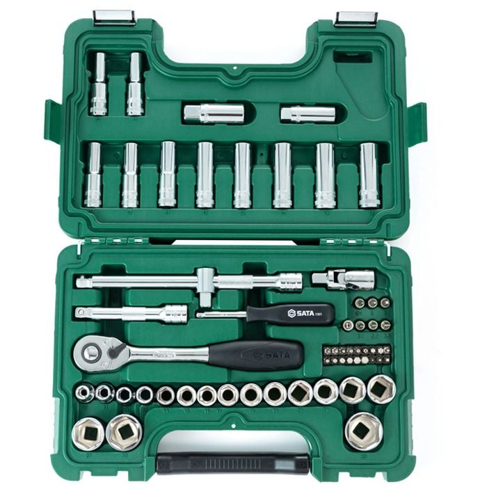 Bộ Tuýp SATA 09007 58 Chi Tiết Hệ Mét 1/2 Inch Chính Hãng - hình ảnh sản phẩm thực tế 1
