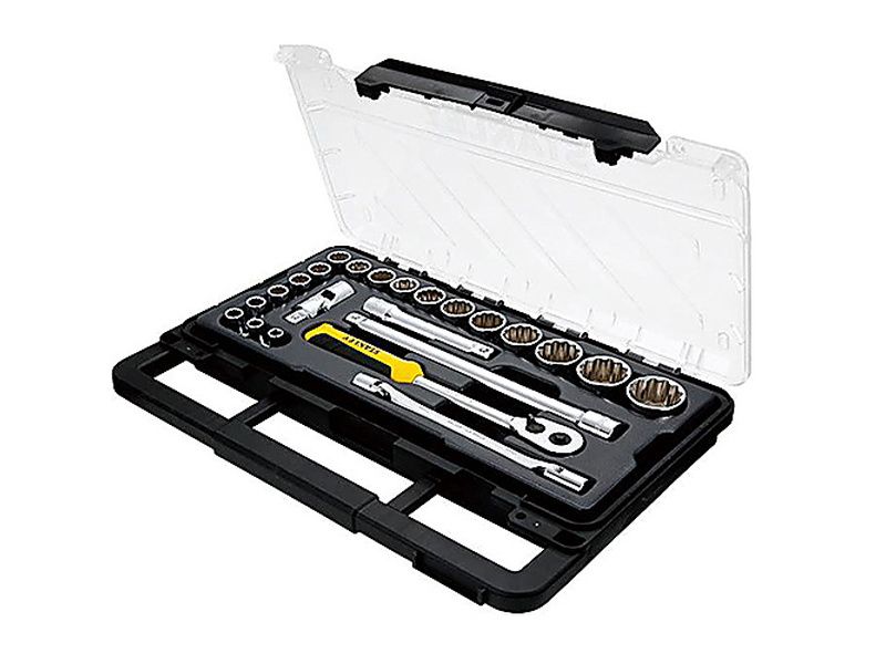 1/2" Bộ tuýp 23 chi tiết hộp nhựa Stanley STMT75095-8C