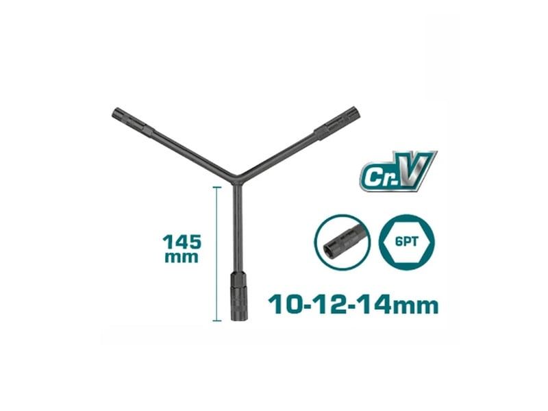 10-12-14mm Cần chữ Y Total THYWB101214