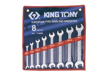 Bộ cờ lê hai đầu miệng Kingtony 1108MR 8 chi tiết 6-22mm - hình ảnh sản phẩm thực tế 1