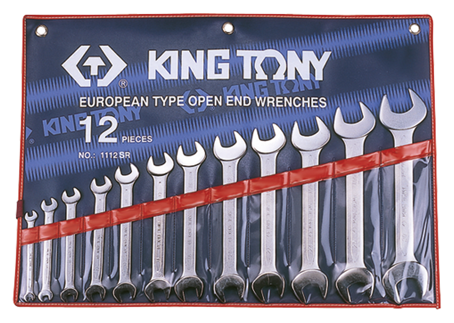 Bộ cờ lê 2 đầu miệng 1112SR KINGTONY 12 chi tiết - hình ảnh sản phẩm thực tế 1